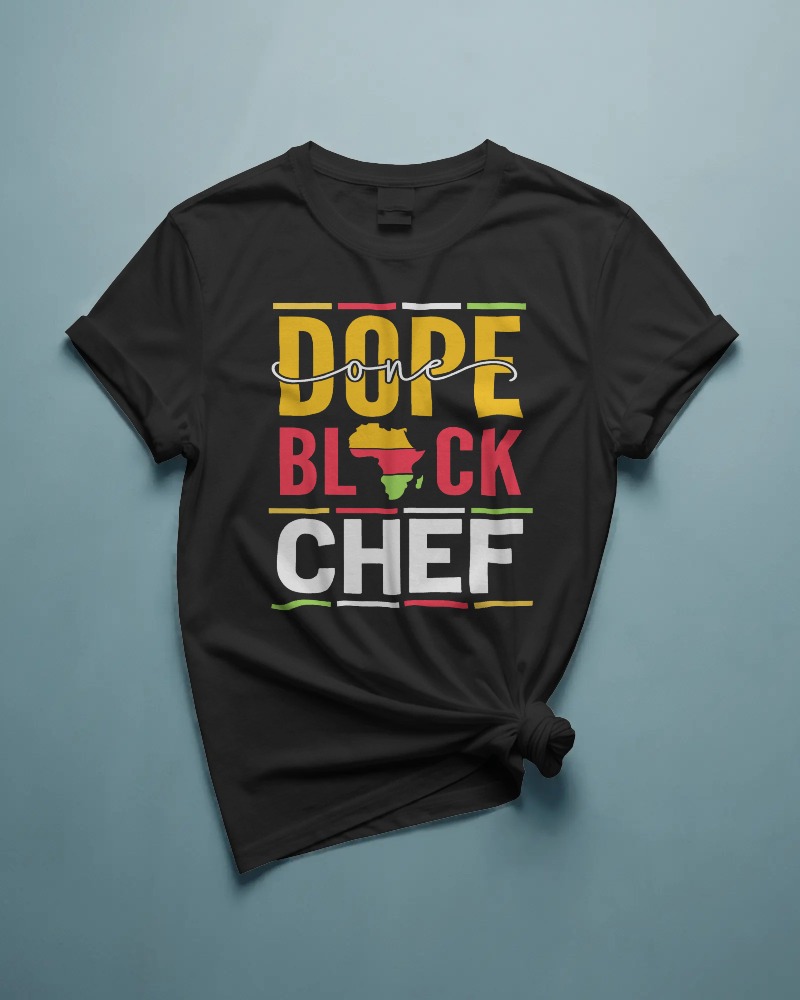 Dope Black Chef Graphic Shirt - Image 2