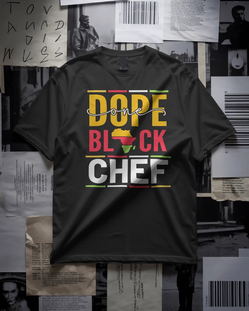 Dope Black Chef Graphic Shirt