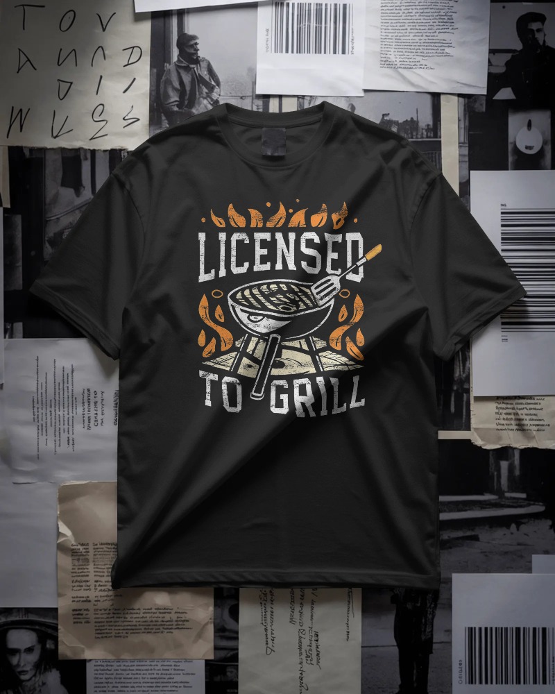 Licensed to Grill | BBQ Cooking Shirt