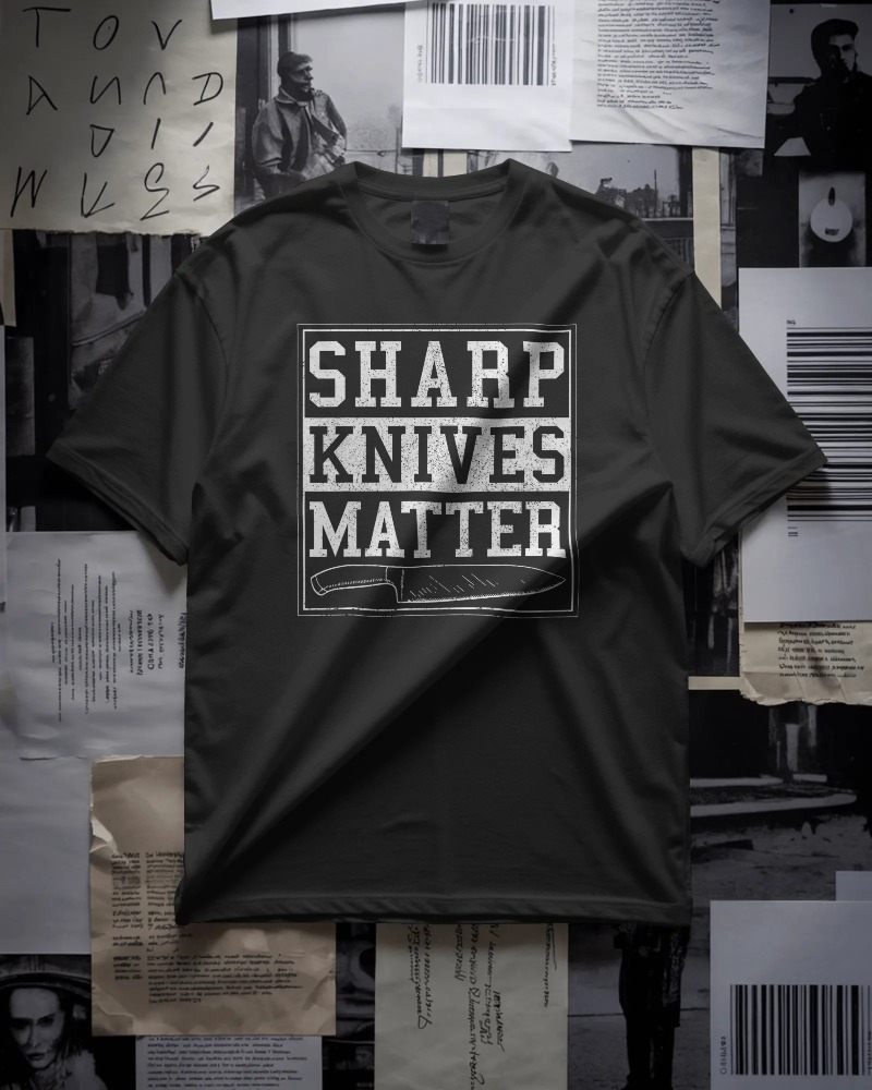 Sharp Knives Matter Chef Tee